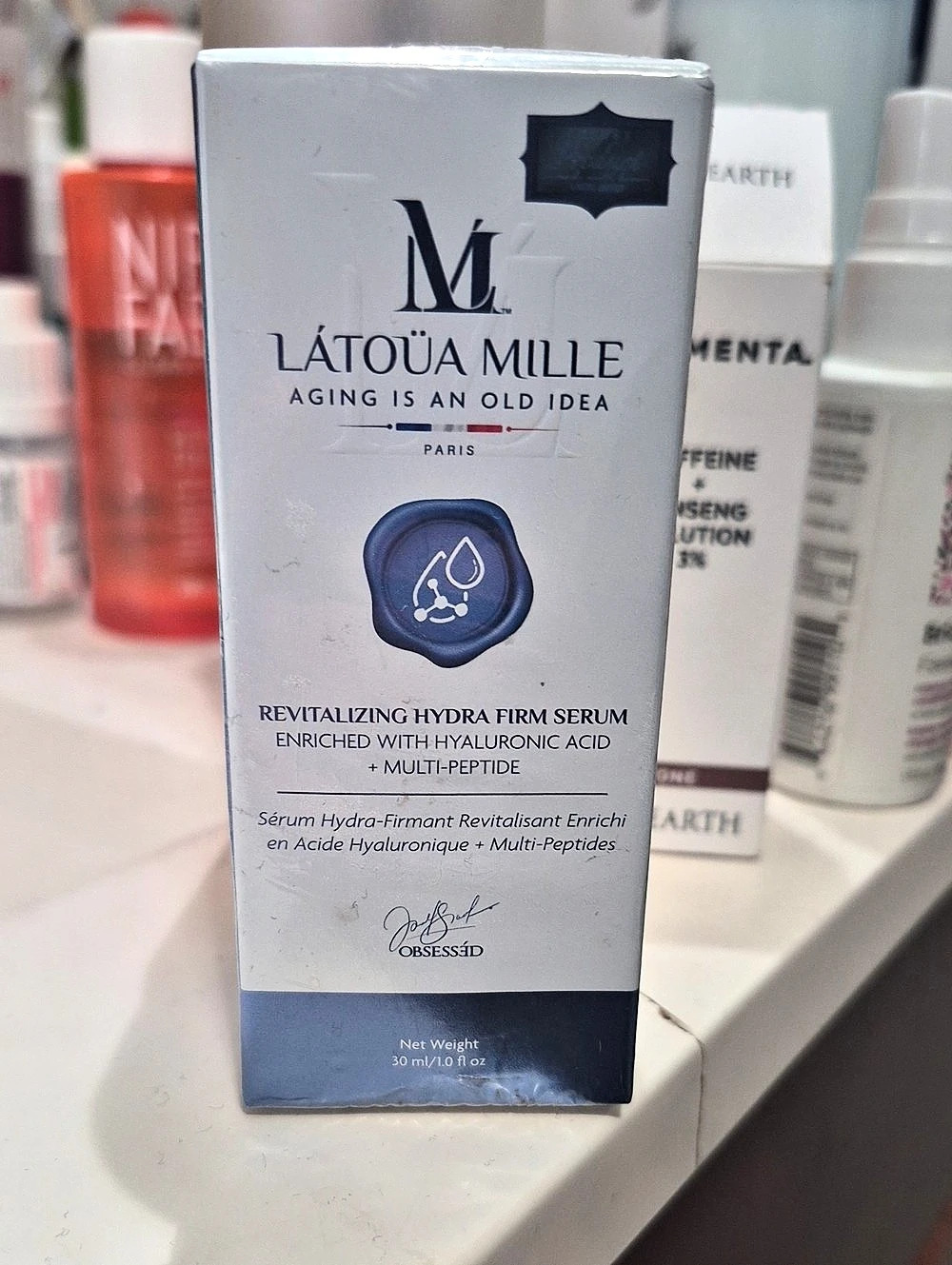 Latoua Mille Revitalizing Hydra Firm Serum Hyaluronic Acid Serum NWT